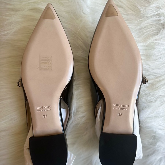 MiuMiu Calzature Donna Vernice Women Flat - Picture 4 of 6